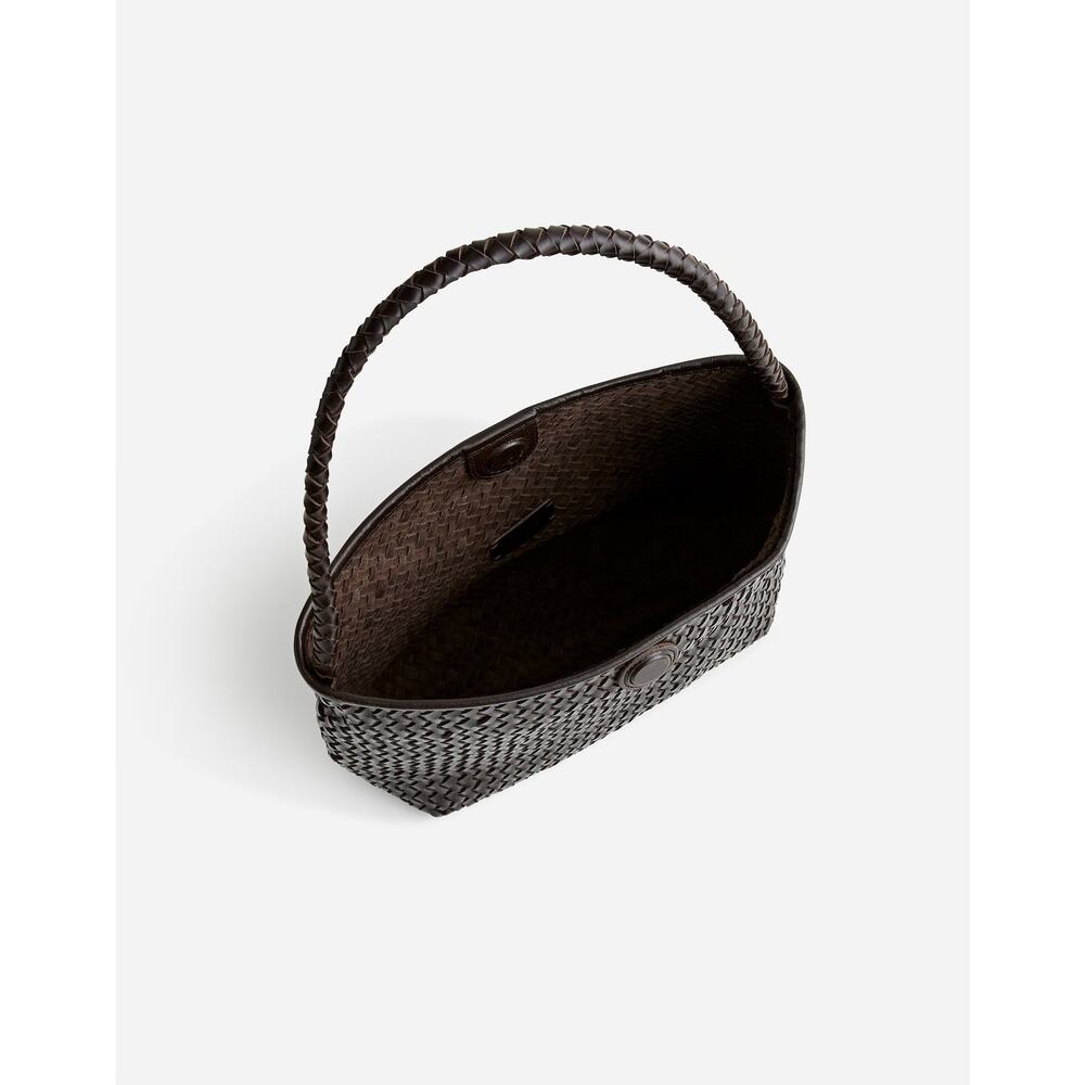 NWT Madewell The Signature Woven Shoulder Bag Coffee Bean - Picture 2 of 3